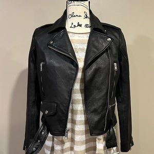 Antonio Melani Sydney Genuine Leather Moto Jacket